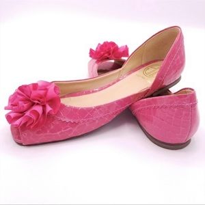 Lilly Pulitzer Pink Flats Flower Lady Mary Women’s Size 9.5